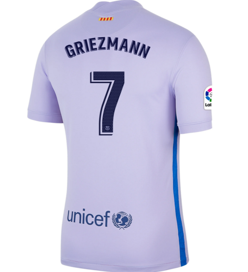 2021/22 Barcelona Away Kit Soccer Jersey with ANTOINE GRIEZMANN 7 printing